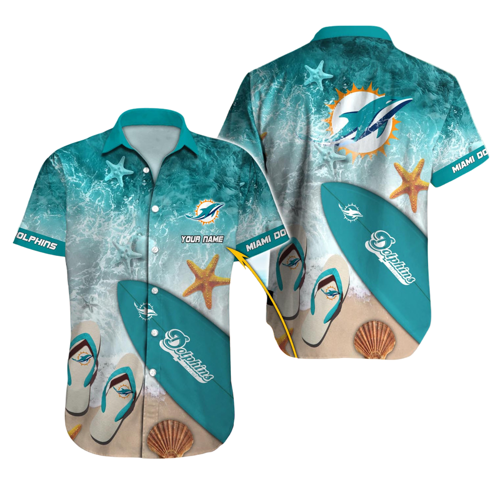 Miami Dolphins Hawaiian Shirt NFL Football Custom Hawaiian Shirt for Men Women Gift For Fans