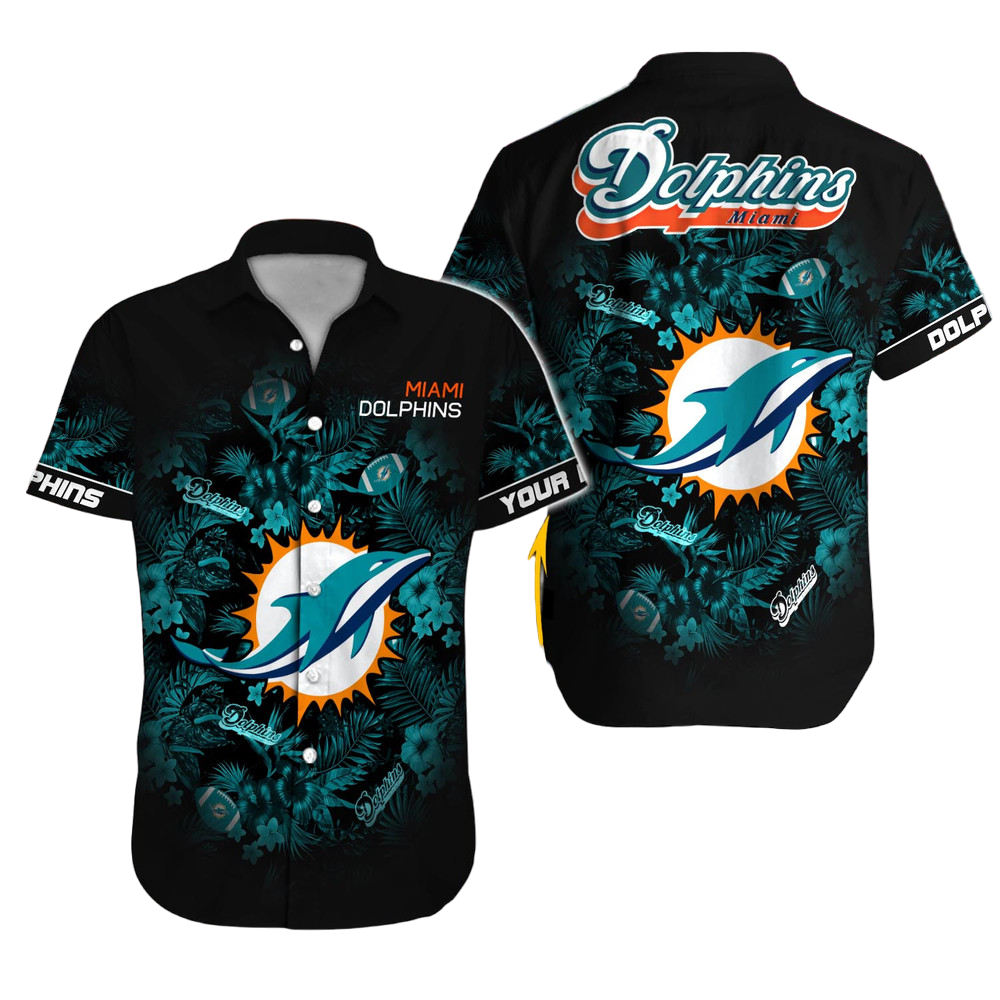 Miami Dolphins Hawaiian Shirt NFL Football Custom Hawaiian Shirt for Men Women Gift For Fans