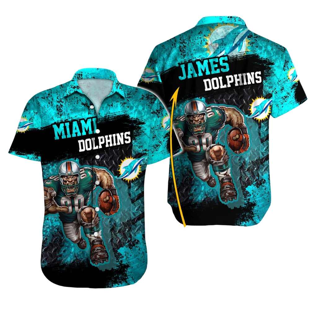 Miami Dolphins Hawaiian Shirt NFL Football Custom Hawaiian Shirt for Men Women Gift For Fans