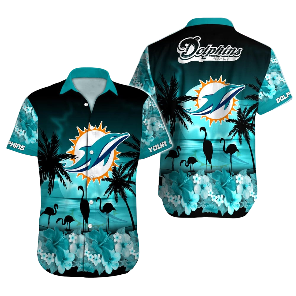 Miami Dolphins Hawaiian Shirt NFL Football Custom Hawaiian Shirt for Men Women Gift For Fans