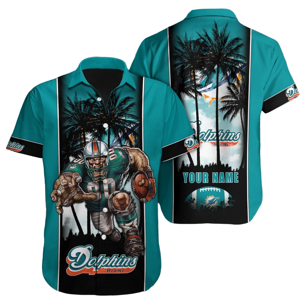 Miami Dolphins Hawaiian Shirt NFL Football Custom Hawaiian Shirt for Men Women Gift For Fans