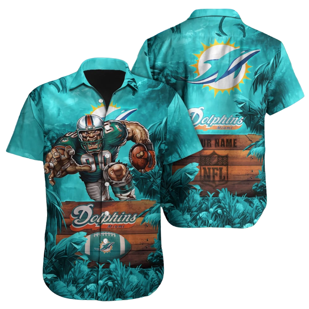 Miami Dolphins Hawaiian Shirt NFL Football Custom Hawaiian Shirt for Men Women Gift For Fans