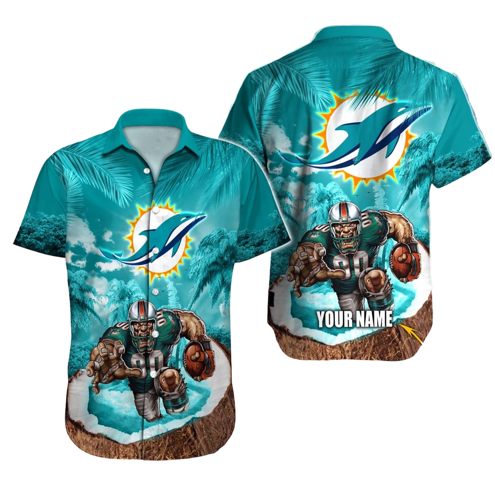 Miami Dolphins Hawaiian Shirt NFL Football Custom Hawaiian Shirt for Men Women Gift For Fans