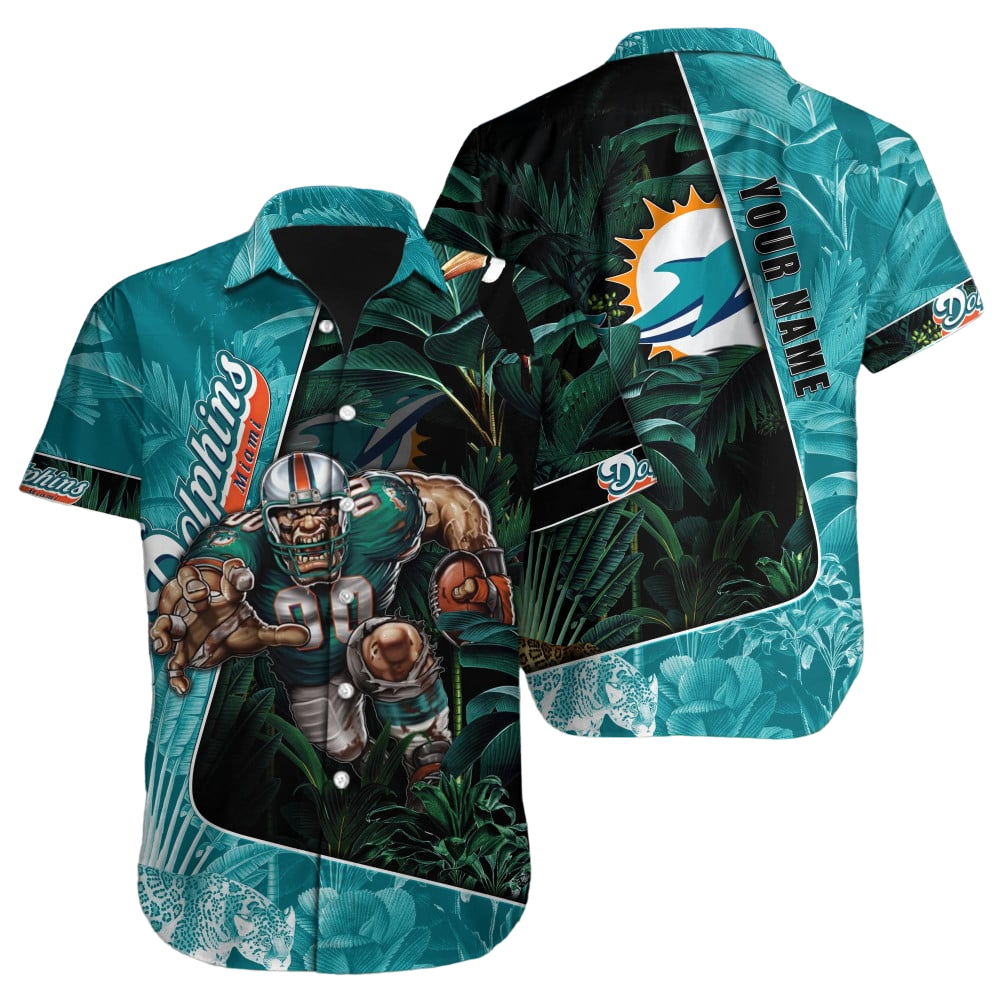 Miami Dolphins Hawaiian Shirt NFL Football Custom Hawaiian Shirt for Men Women Gift For Fans