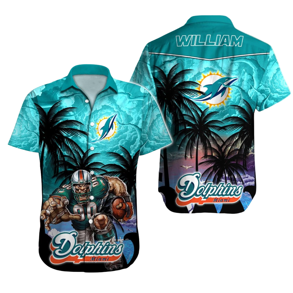 Miami Dolphins Hawaiian Shirt NFL Football Custom Hawaiian Shirt for Men Women Gift For Fans