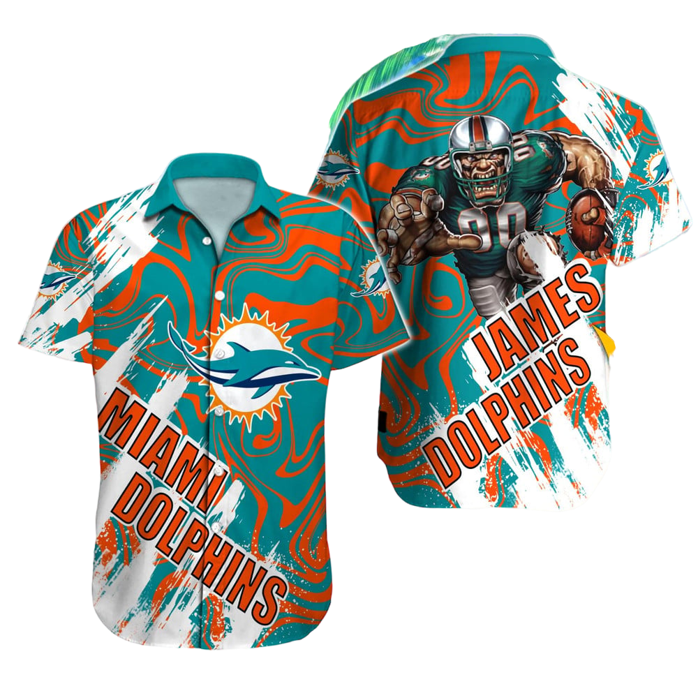 Miami Dolphins Hawaiian Shirt NFL Football Custom Hawaiian Shirt for Men Women Gift For Fans