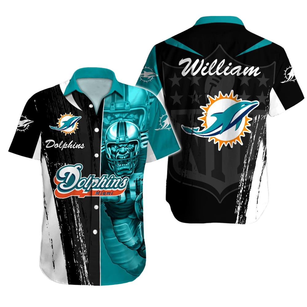 Miami Dolphins Hawaiian Shirt NFL Football Custom Hawaiian Shirt for Men Women Gift For Fans