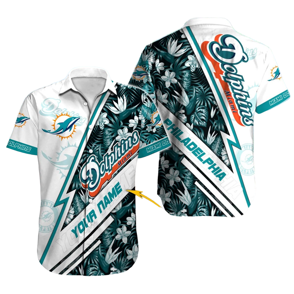 Miami Dolphins Hawaiian Shirt NFL Football Custom Hawaiian Shirt for Men Women Gift For Fans