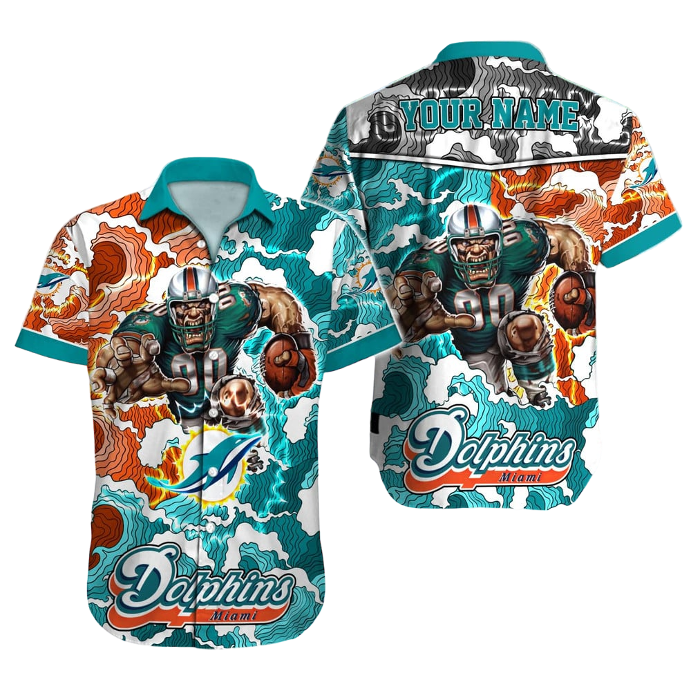 Miami Dolphins Hawaiian Shirt NFL Football Custom Hawaiian Shirt for Men Women Gift For Fans