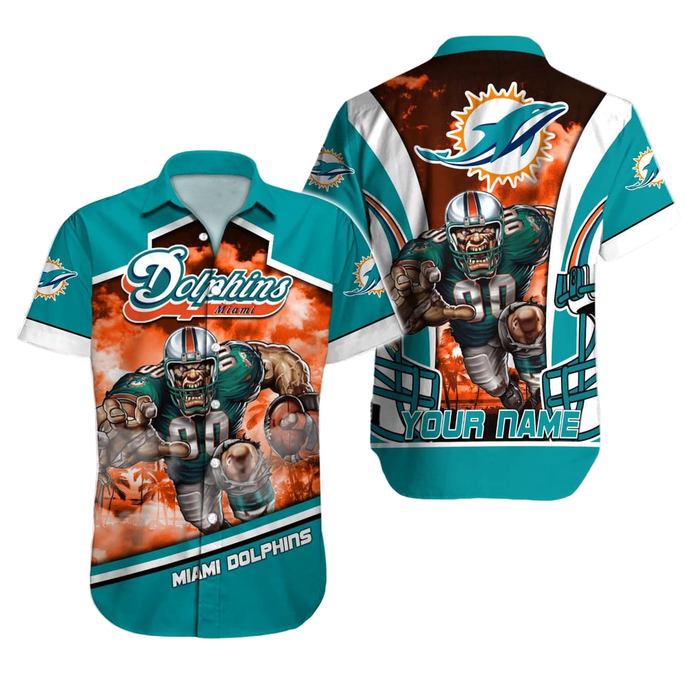 Miami Dolphins Hawaiian Shirt NFL Football Custom Hawaiian Shirt for Men Women Gift For Fans