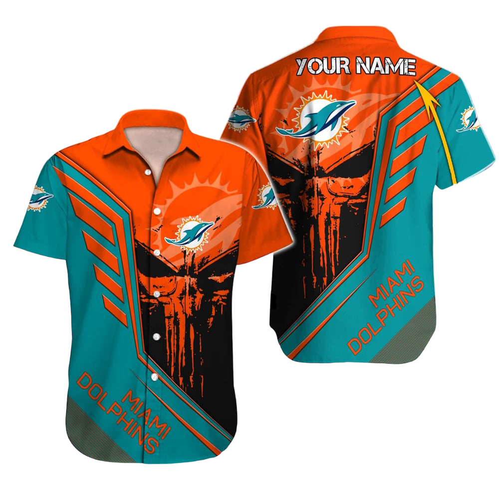 Miami Dolphins Hawaiian Shirt NFL Football Custom Hawaiian Shirt for Men Women Gift For Fans