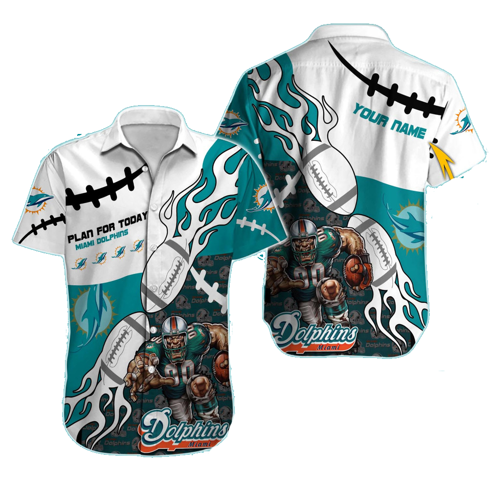 Miami Dolphins Hawaiian Shirt NFL Football Custom Hawaiian Shirt for Men Women Gift For Fans