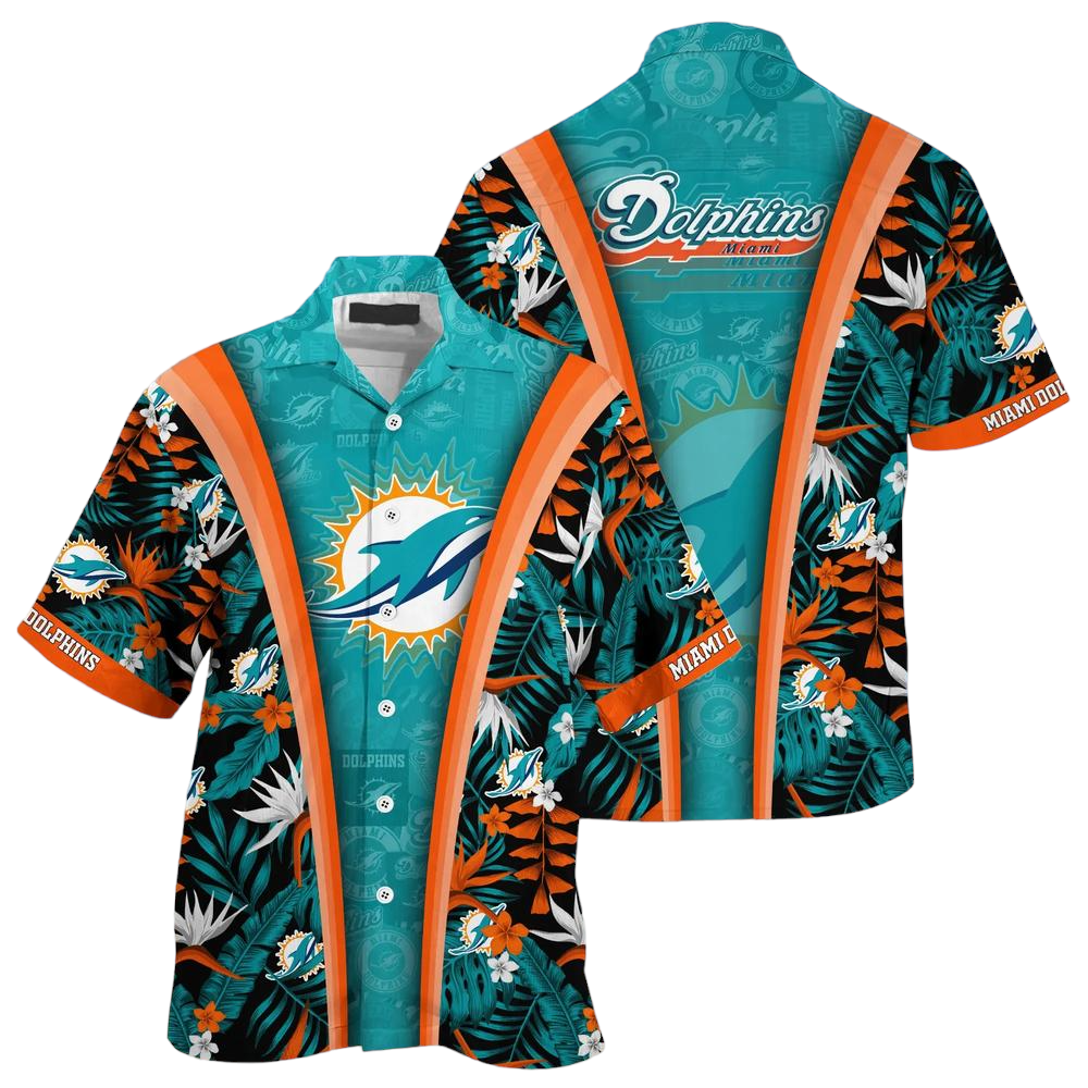 Miami Dolphins NFL Beach Summer Hawaiian Shirt Gifts For Sports Football Fans