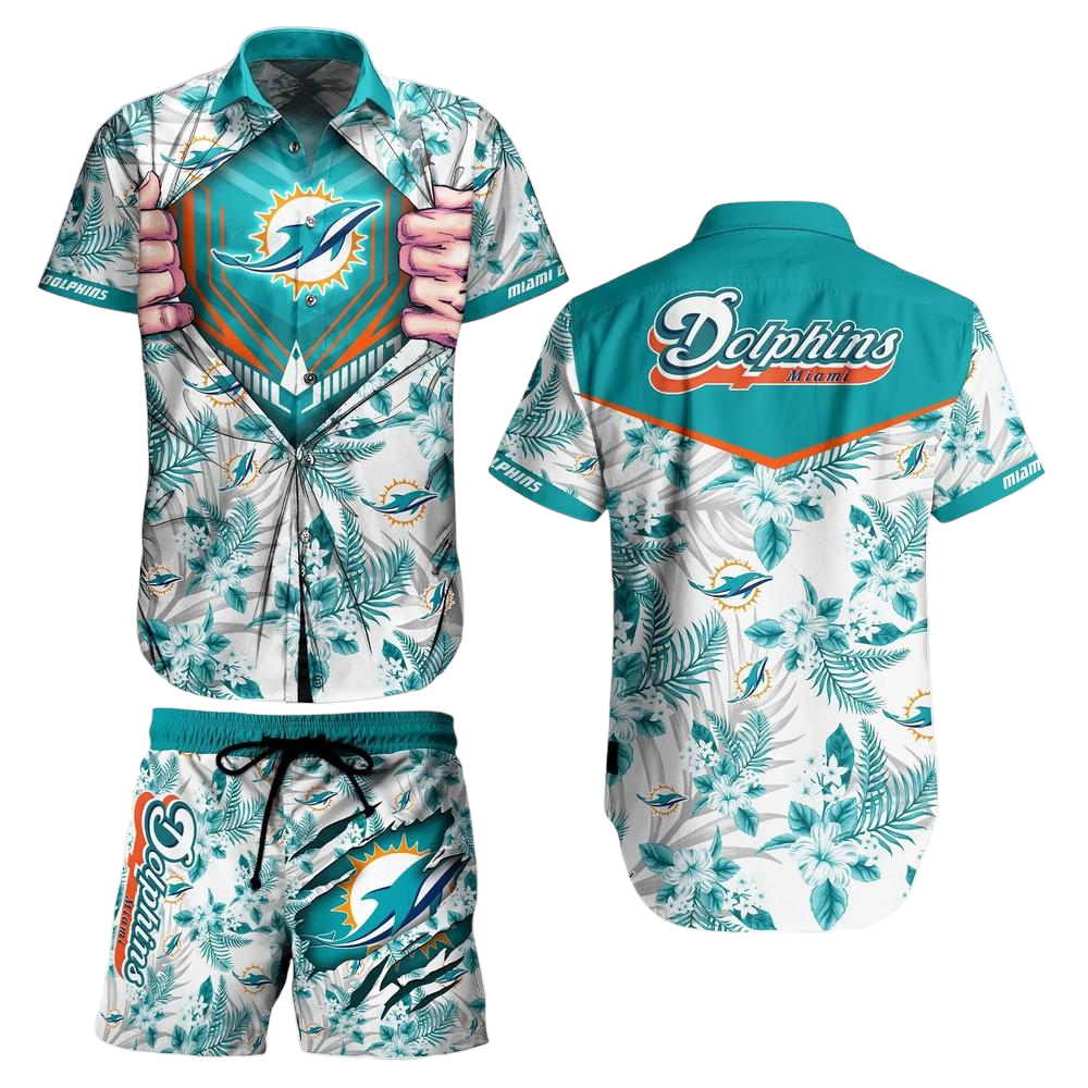 Miami Dolphins NFL Football Hawaiian Shirt And Short New Summer For Big Fans Gift For Men Women