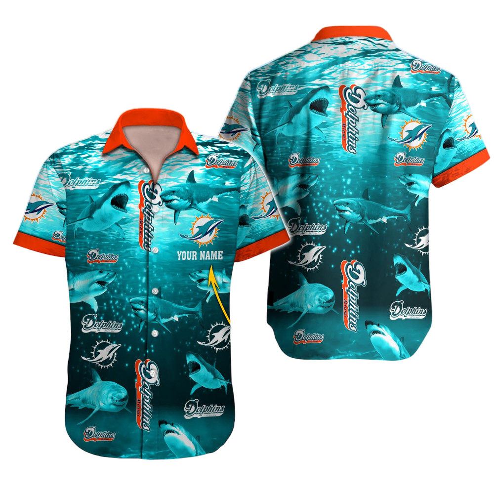 Miami Dolphins NFL Hawaii Shirt NFL Football Custom Hawaiian Shirt for Men Women Gift For Fans