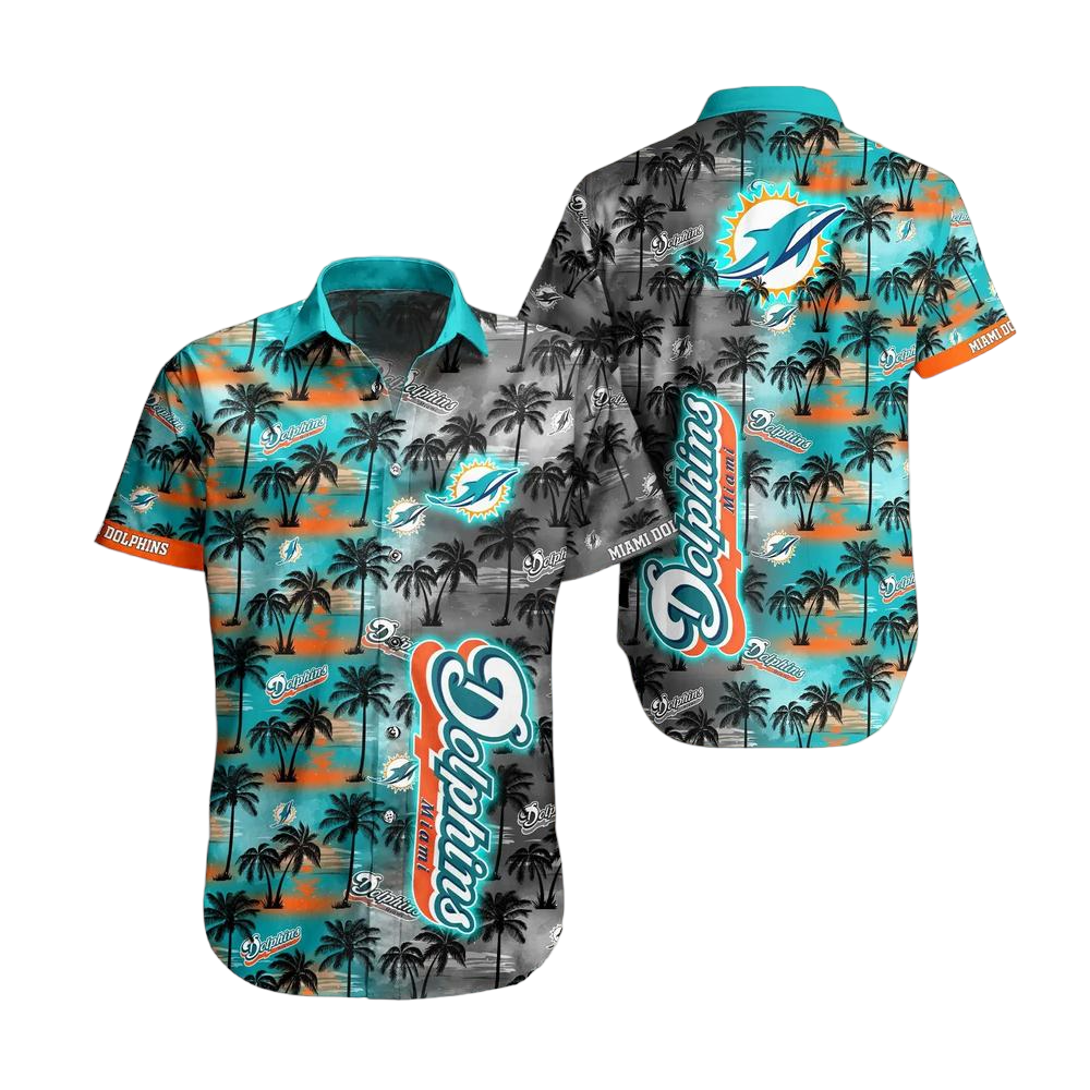 Miami Dolphins NFL Hawaiian Shirt And Shirt Tropical Pattern Summer For Football NFL Fans