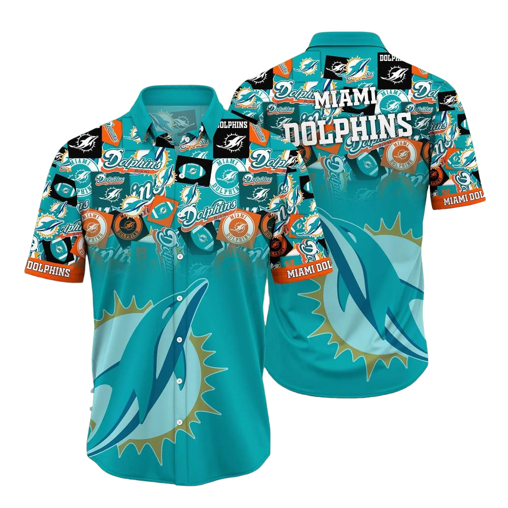 Miami Dolphins NFL Hawaiian Shirt Trends Summer Short Sleeve Button Down Shirt For Sports Fans