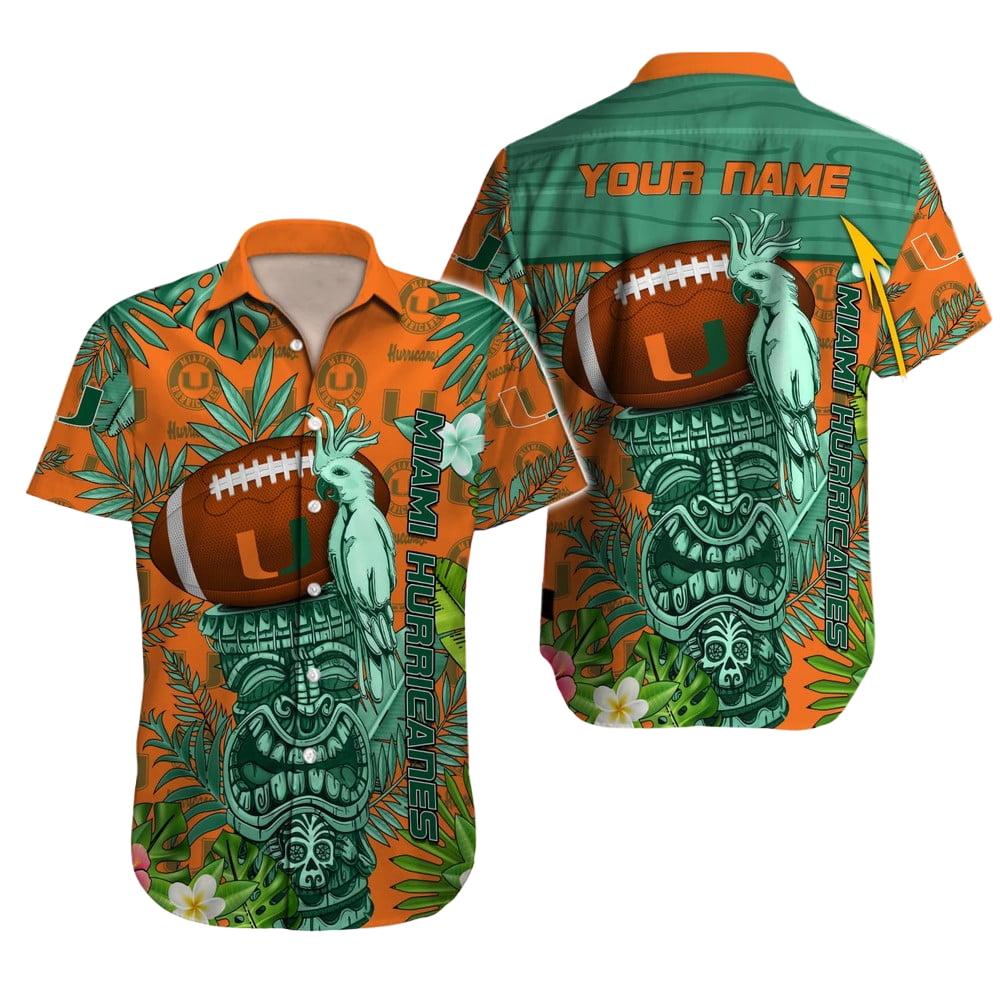 Miami Hurricanes NCAA Hawaiian Shirt Custom Hawaii Shirt for Men Women Gift for Fans