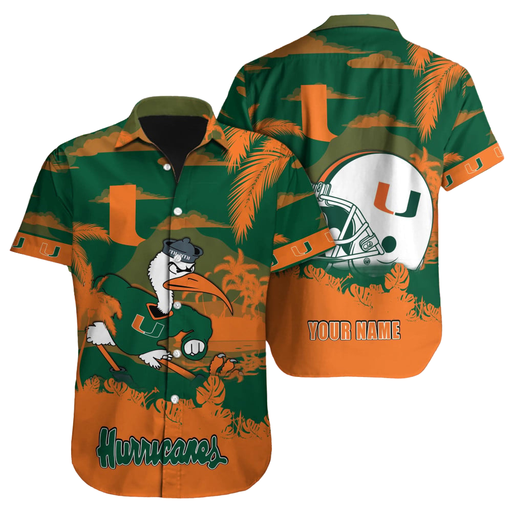 Miami Hurricanes NCAA Hawaiian shirt Custom Hawaii Shirt for Men Women Gift for Fans