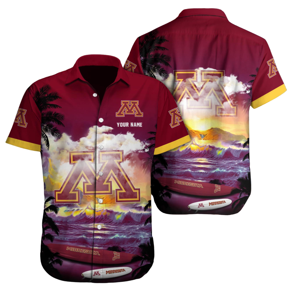 Minnesota Golden Gophers NCAA3 Custom Hawaii Shirt  for Men Women Gift for Fans