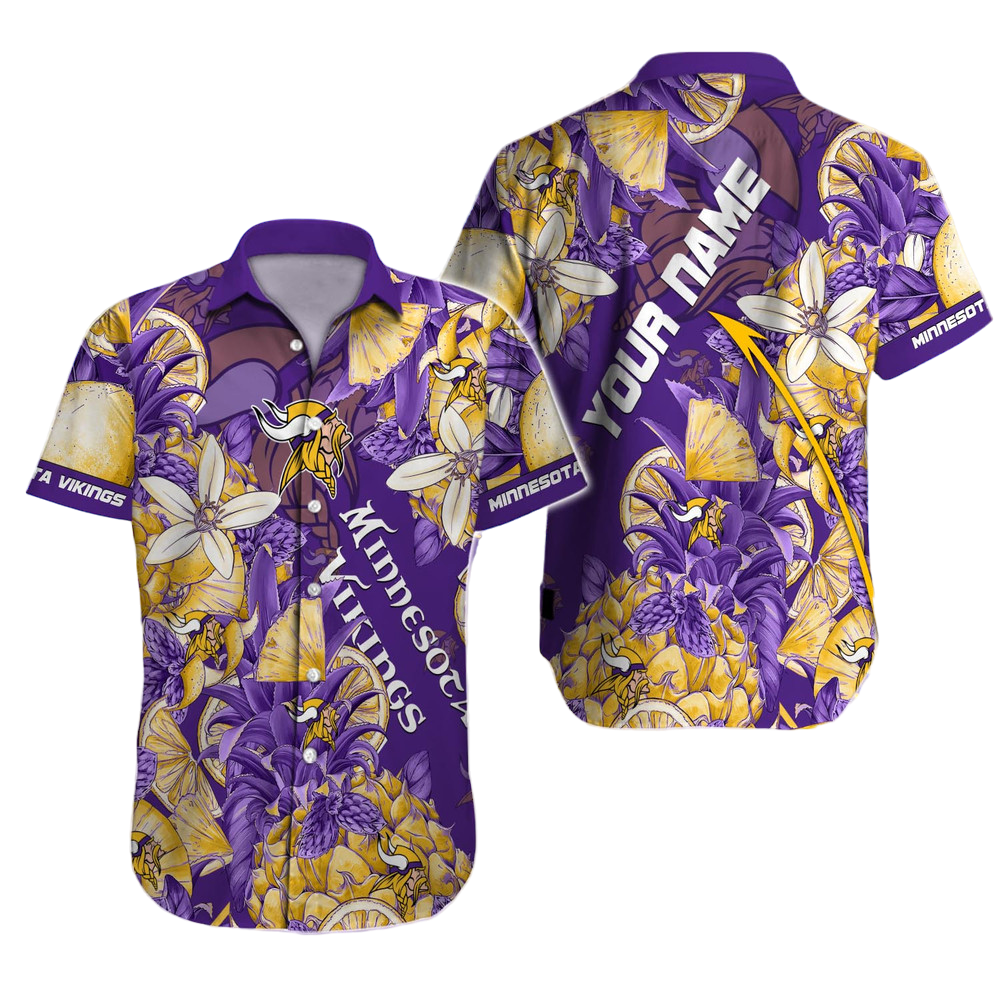 Minnesota Vikings Hawaiian Shirt NFL Football Custom Hawaiian Shirt for Men Women Gift For Fans