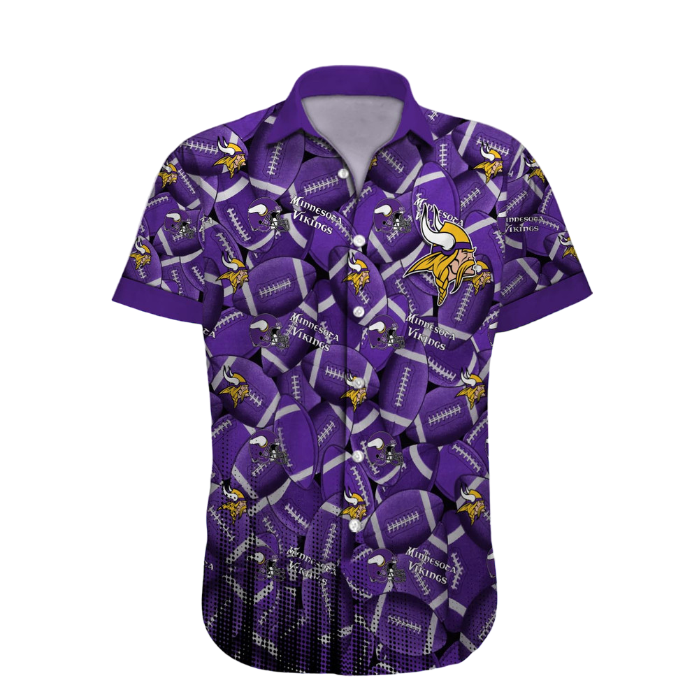 Minnesota Vikings Hawaiian Shirt NFL Football Custom Hawaiian Shirt for Men Women Gift For Fans