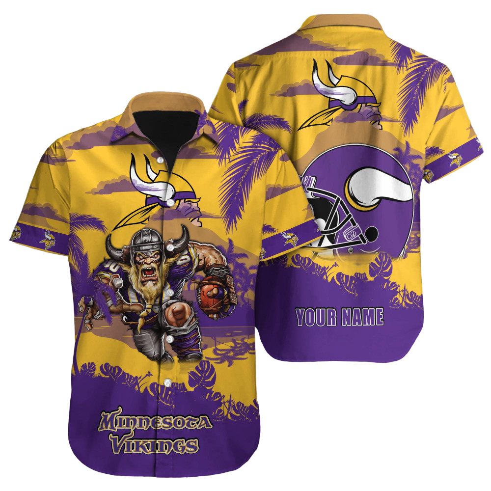 Minnesota Vikings Hawaiian Shirt NFL Football Custom Hawaiian Shirt for Men Women Gift For Fans