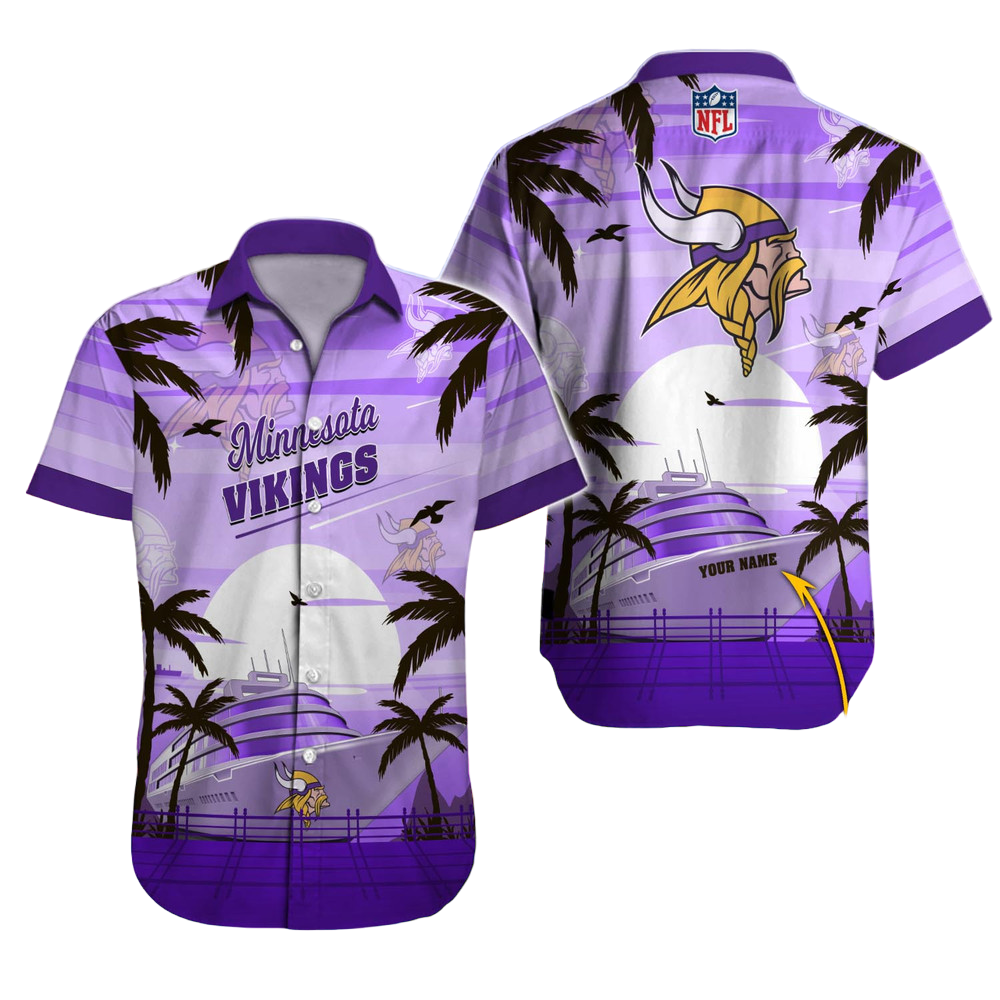 Minnesota Vikings Hawaiian Shirt NFL Football Custom Hawaiian Shirt for Men Women Gift For Fans