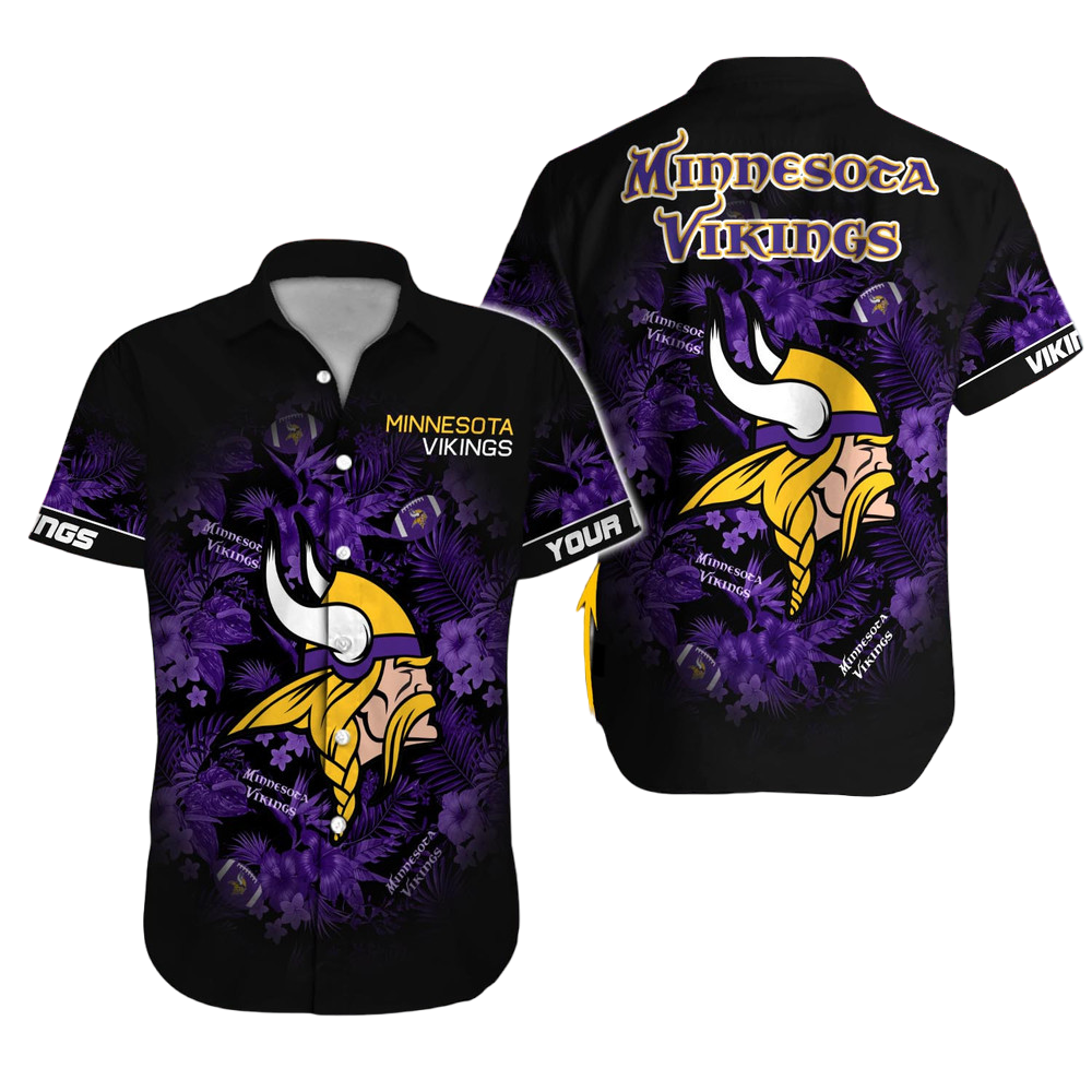 Minnesota Vikings Hawaiian Shirt NFL Football Custom Hawaiian Shirt for Men Women Gift For Fans