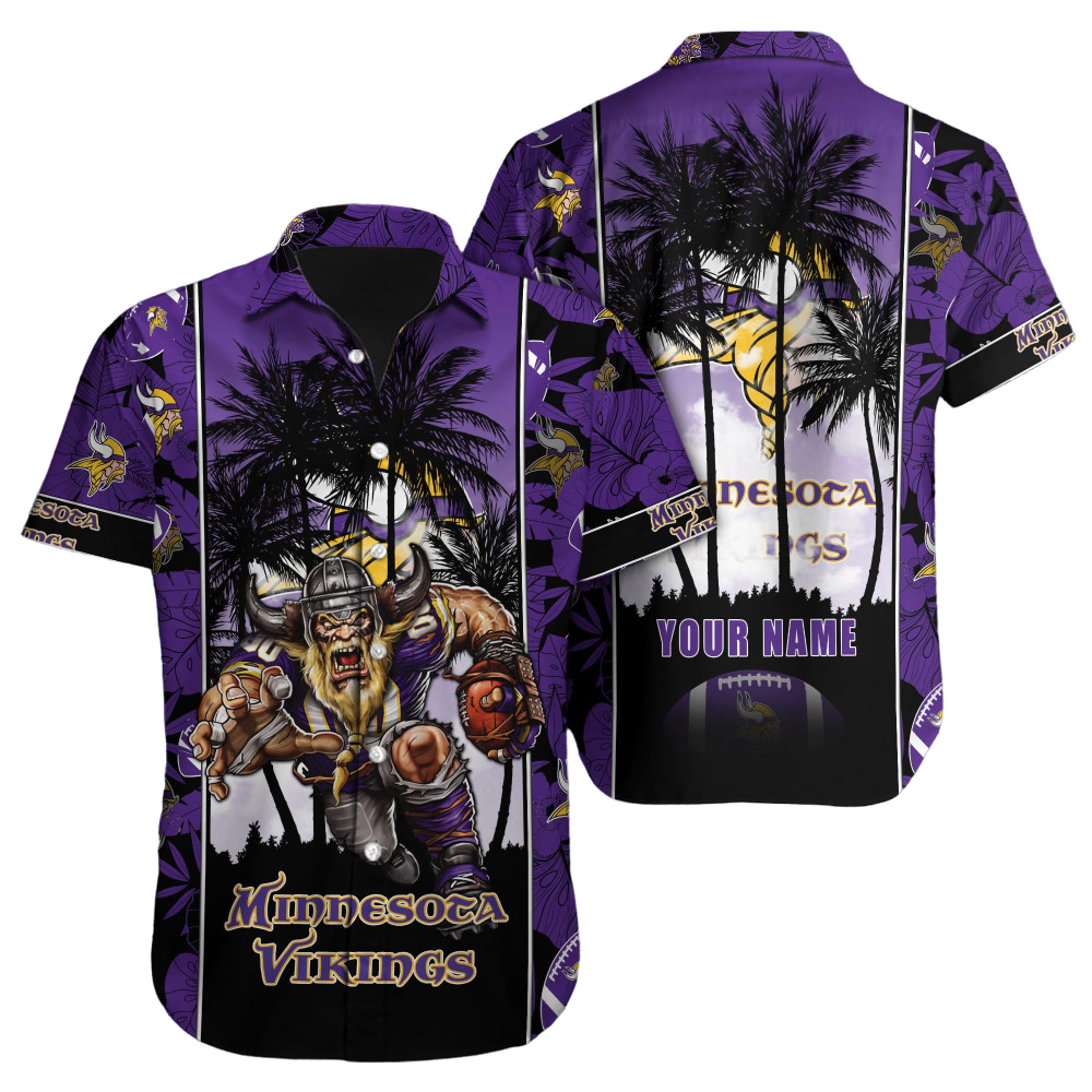 Minnesota Vikings Hawaiian Shirt NFL Football Custom Hawaiian Shirt for Men Women Gift For Fans