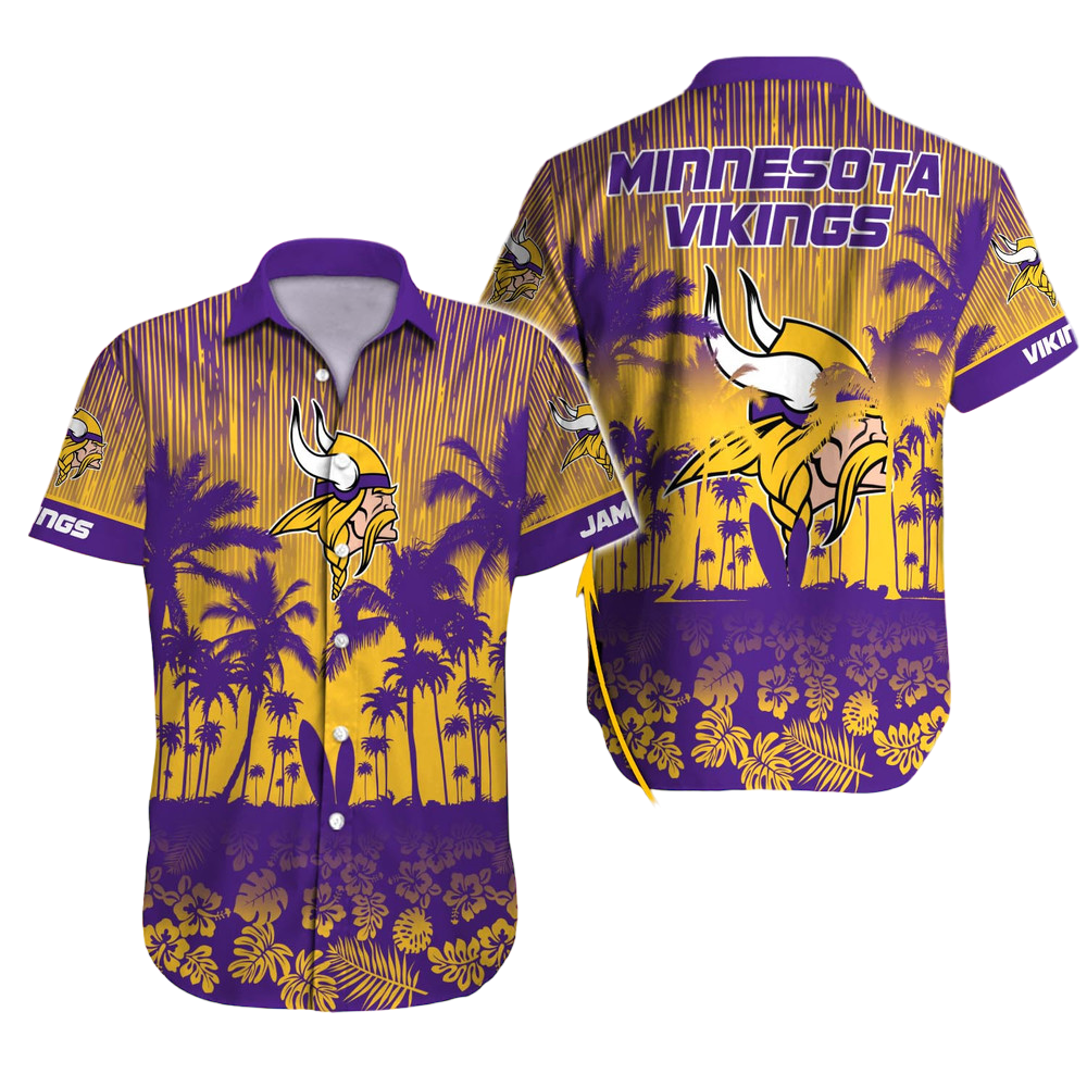 Minnesota Vikings Hawaiian Shirt NFL Football Custom Hawaiian Shirt for Men Women Gift For Fans