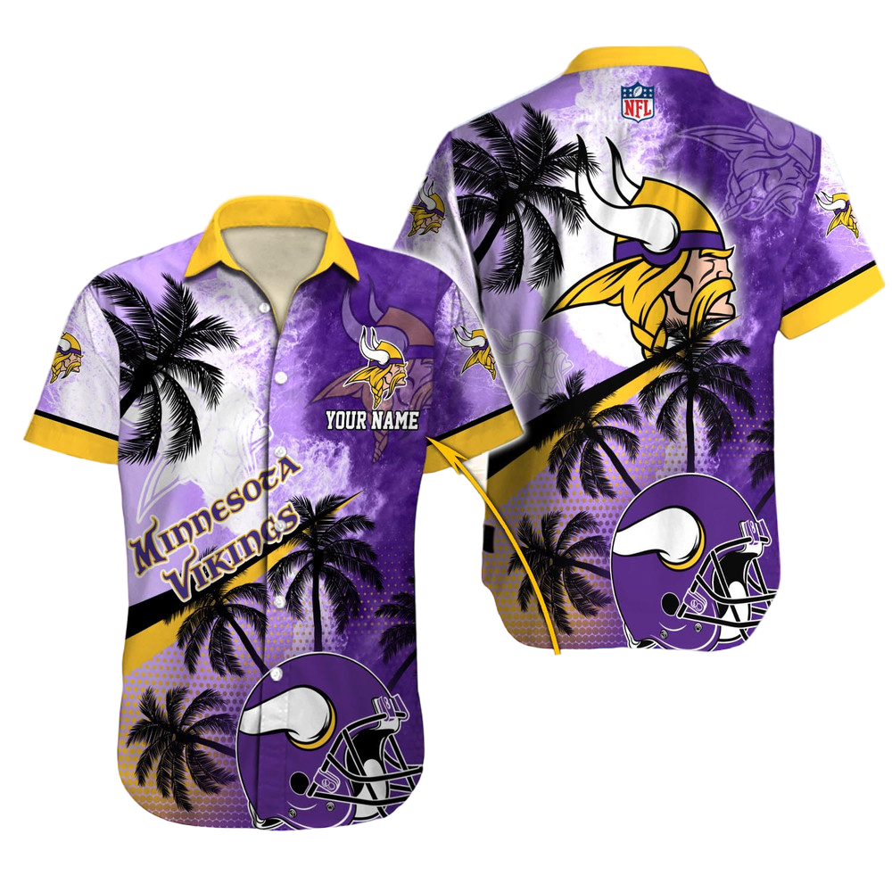 Minnesota Vikings Hawaiian Shirt NFL Football Custom Hawaiian Shirt for Men Women Gift For Fans