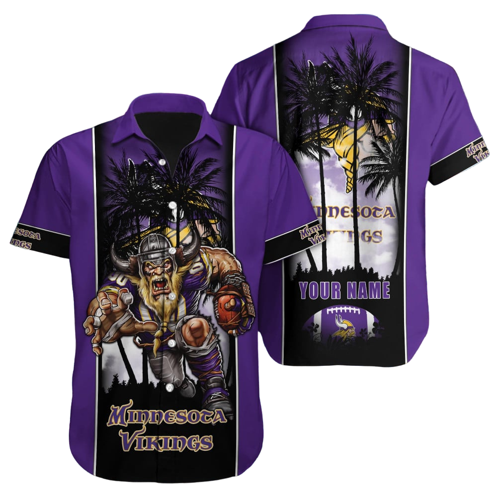 Minnesota Vikings Hawaiian Shirt NFL Football Custom Hawaiian Shirt for Men Women Gift For Fans