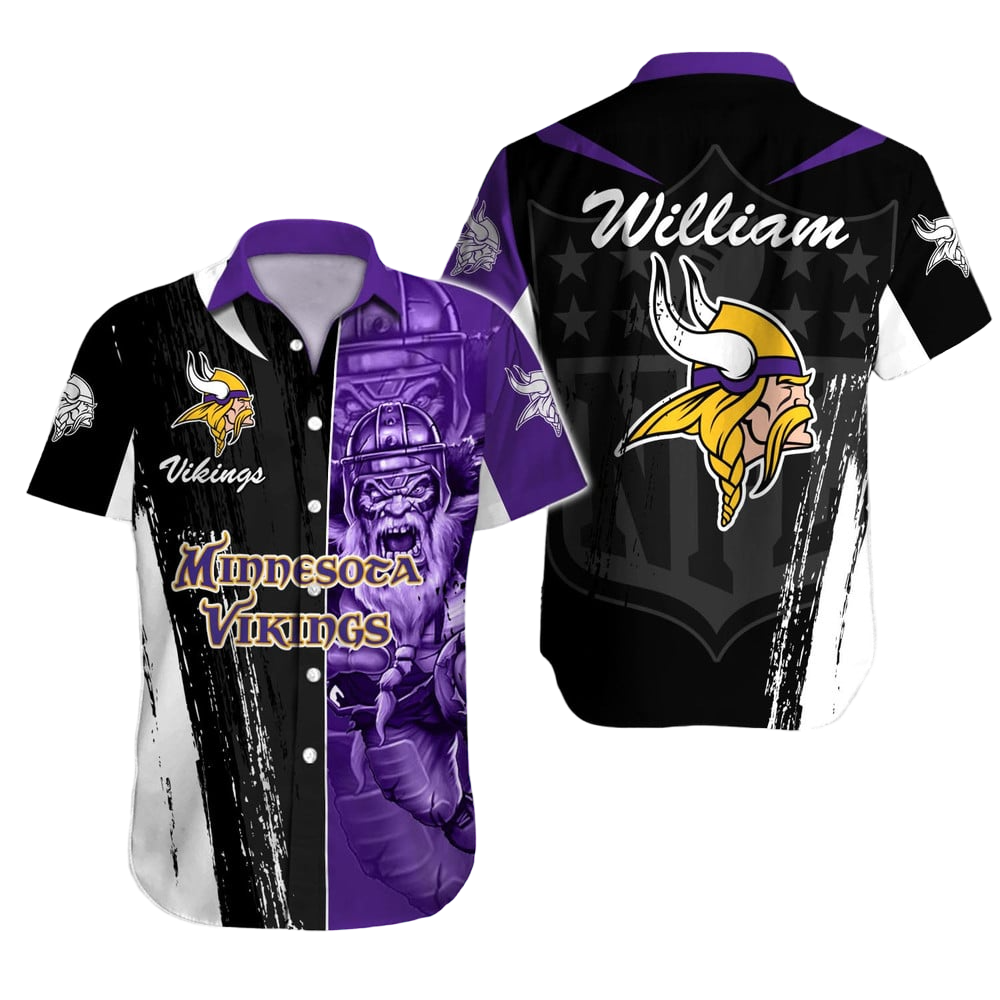 Minnesota Vikings Hawaiian Shirt NFL Football Custom Hawaiian Shirt for Men Women Gift For Fans