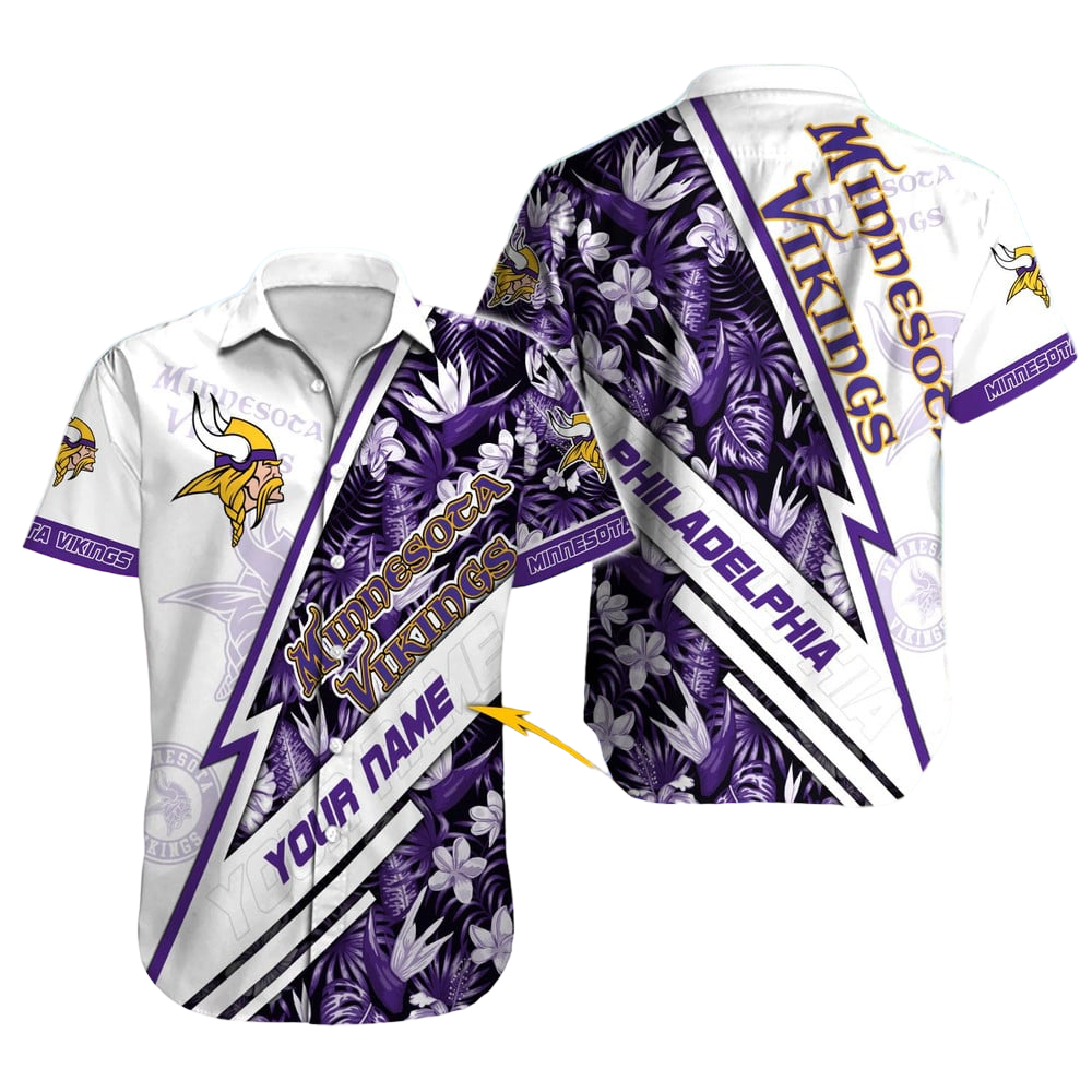 Minnesota Vikings Hawaiian Shirt NFL Football Custom Hawaiian Shirt for Men Women Gift For Fans