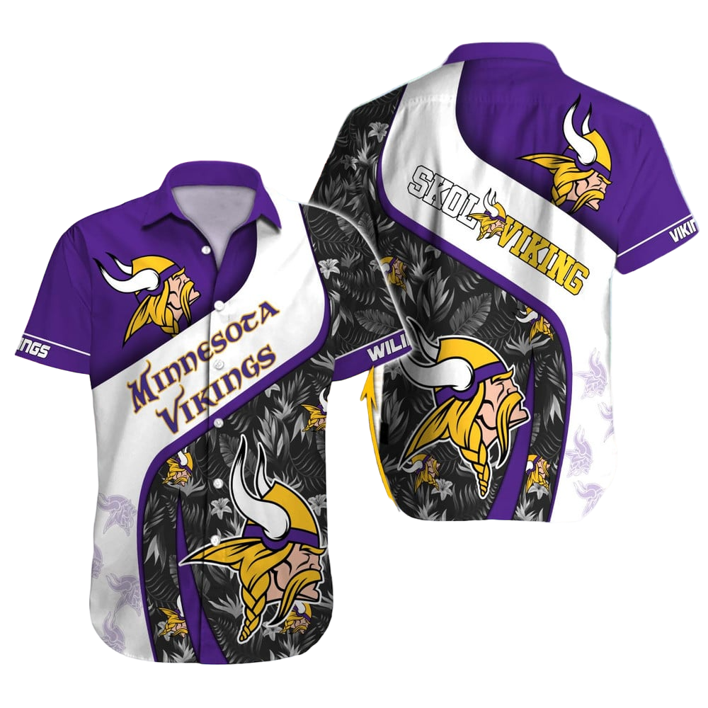 Minnesota Vikings Hawaiian Shirt NFL Football Custom Hawaiian Shirt for Men Women Gift For Fans