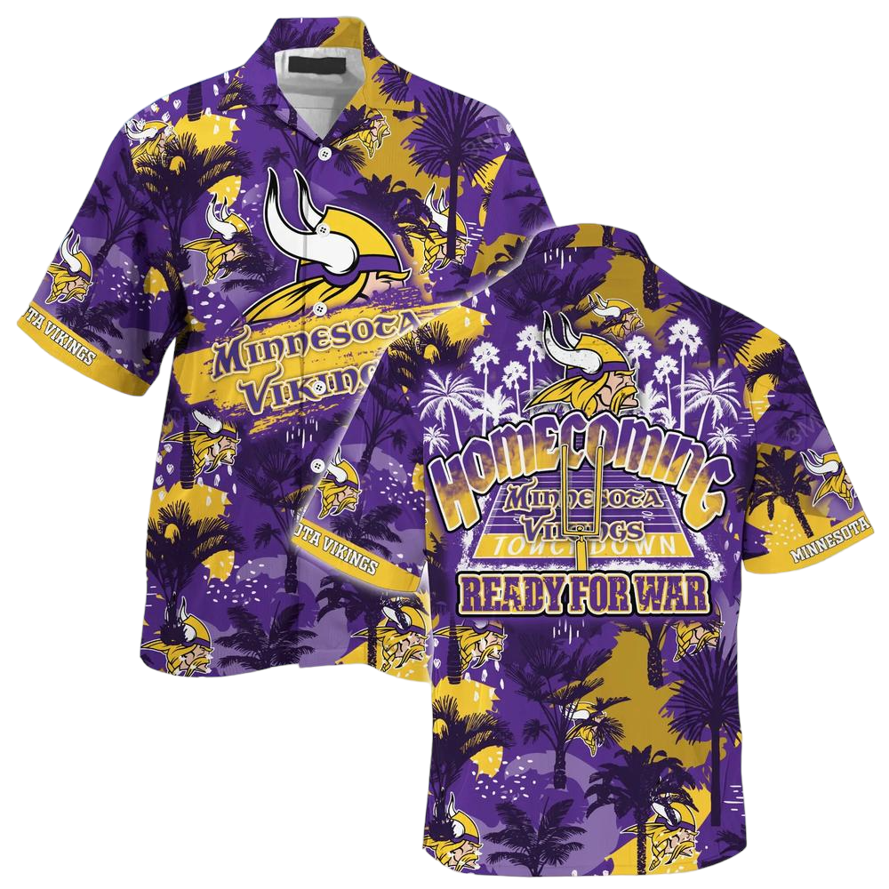 Minnesota Vikings NFL Beach Shirt For Sports Fans This Summer Hawaiian Shirt