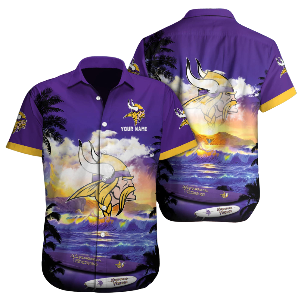 Minnesota Vikings NFL Football Custom Hawaiian Shirt for Men Women Gift For Fans