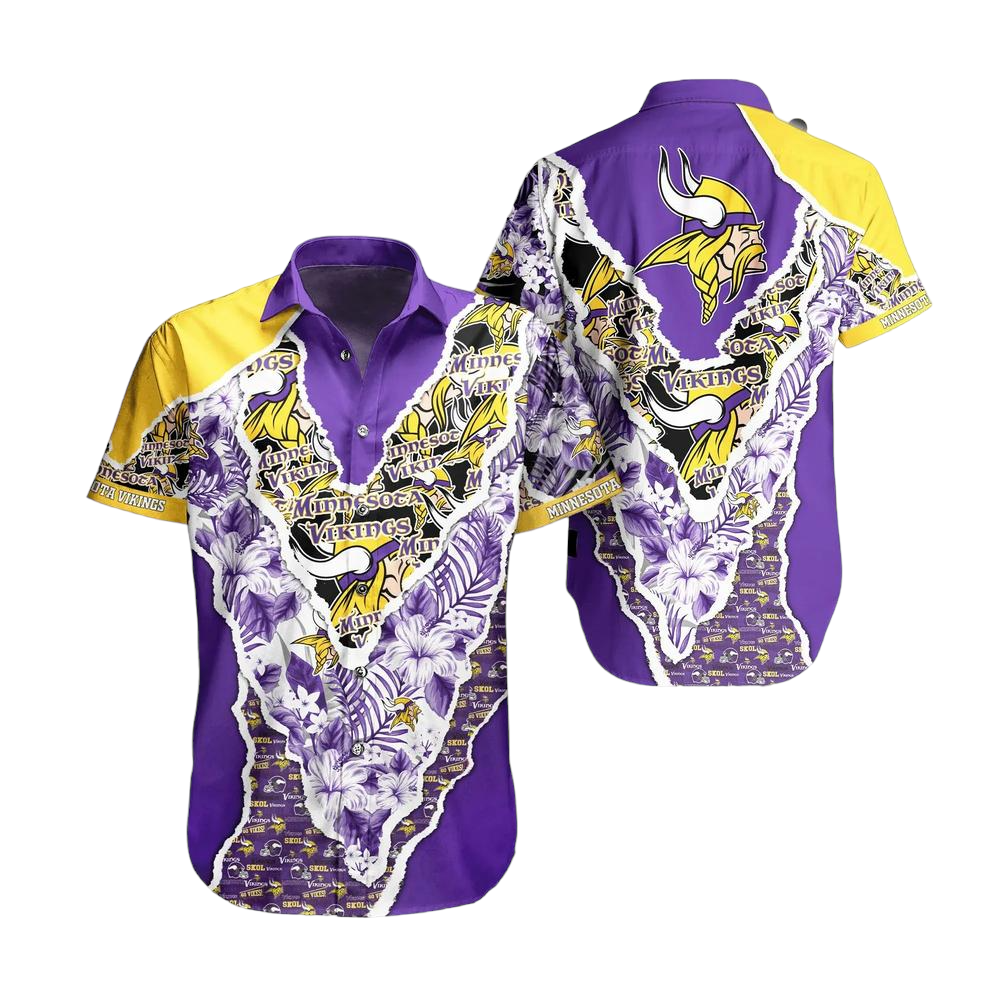 Minnesota Vikings NFL Hawaii Shirt Graphic Floral Pattern This Summer Meaningful Gifts For Fans