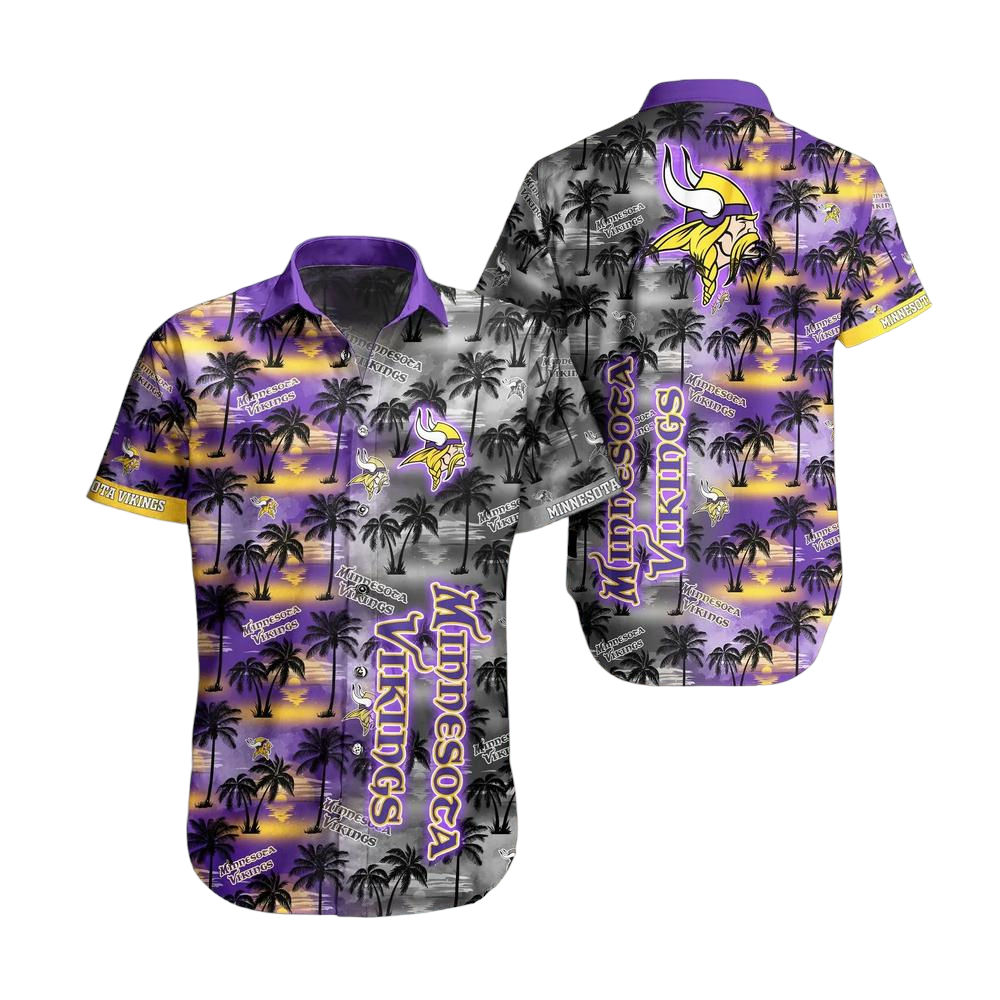 Minnesota Vikings NFL Hawaiian Shirt And Shirt Tropical Pattern Summer For Football NFL Fans