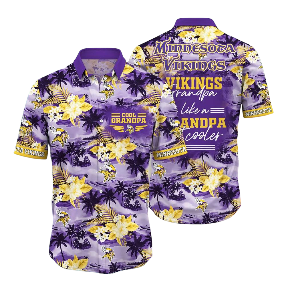 Minnesota Vikings NFL Hawaiian Shirt For Grandparent New Trending Beach Shirt