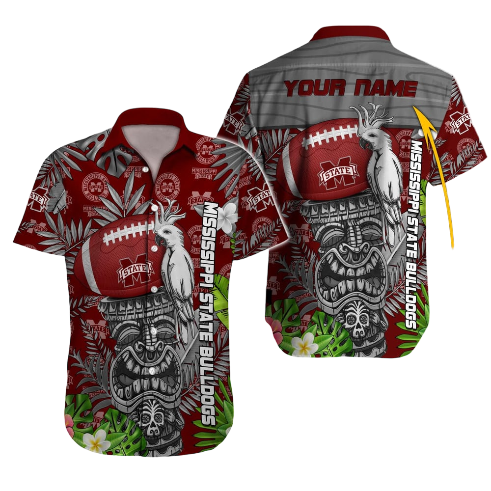 Mississippi State Bulldogs NCAA Hawaiian Shirt Custom Hawaii Shirt for Men Women Gift for Fans