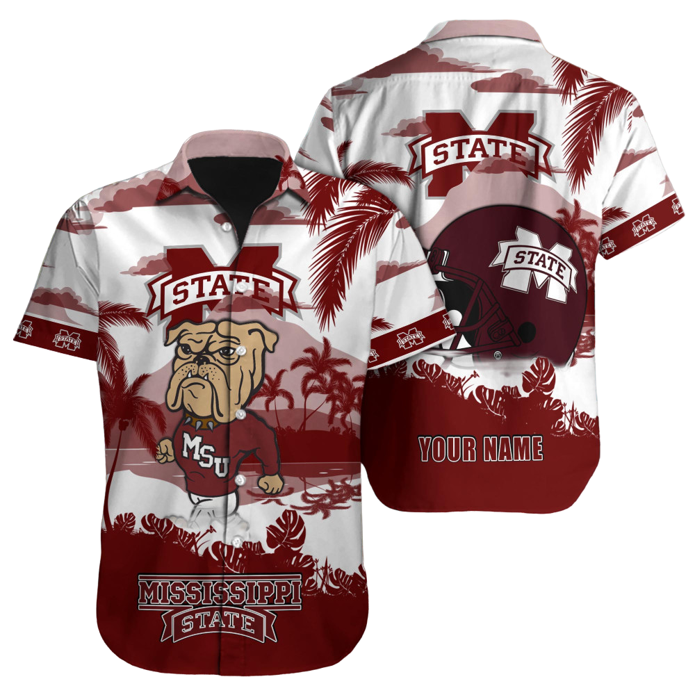 Mississippi State Bulldogs NCAA Hawaiian shirt Custom Hawaii Shirt for Men Women Gift for Fans