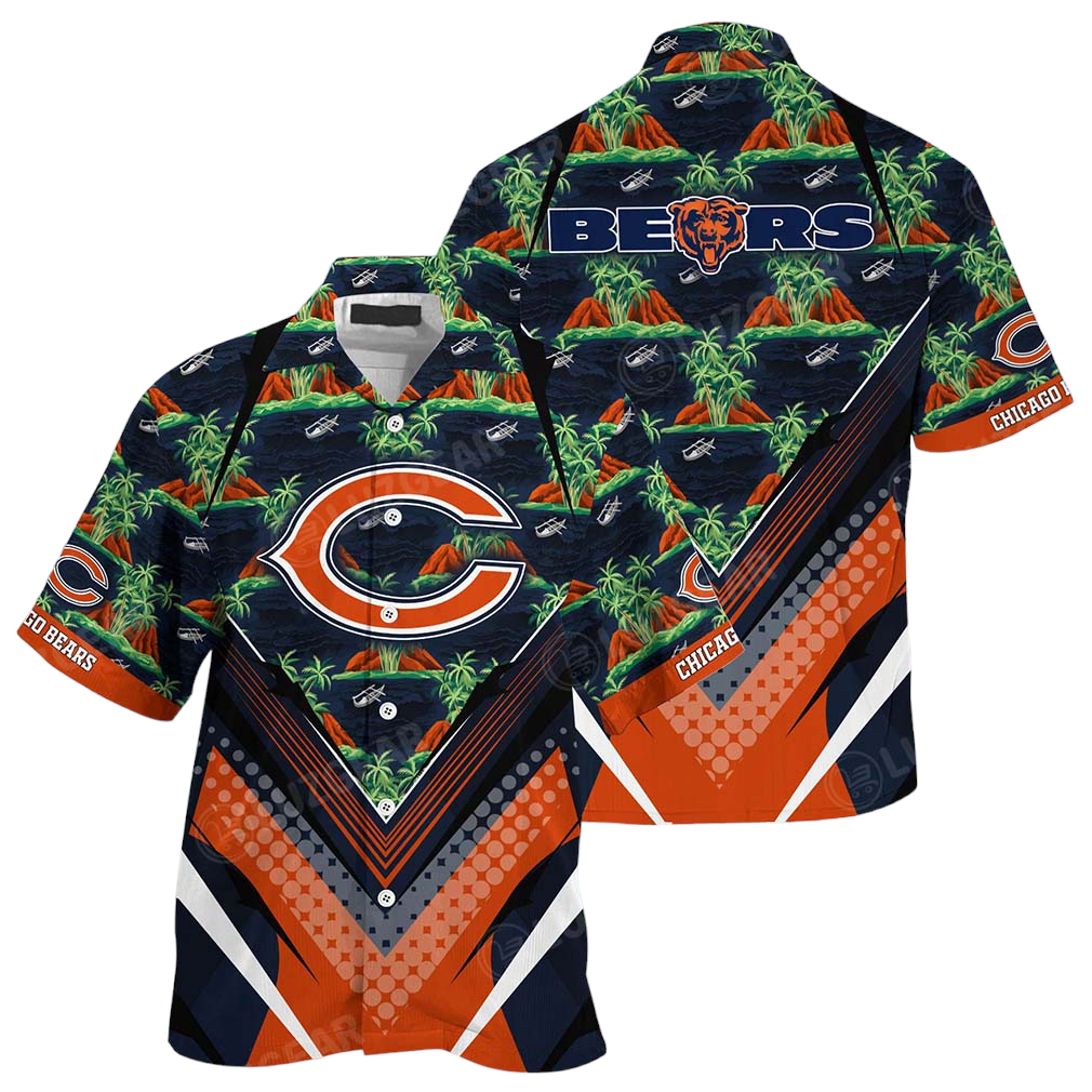 NFL Chicago Bears Team Beach Shirt For Sports Buccaneers Fans Hawaiian Shirt