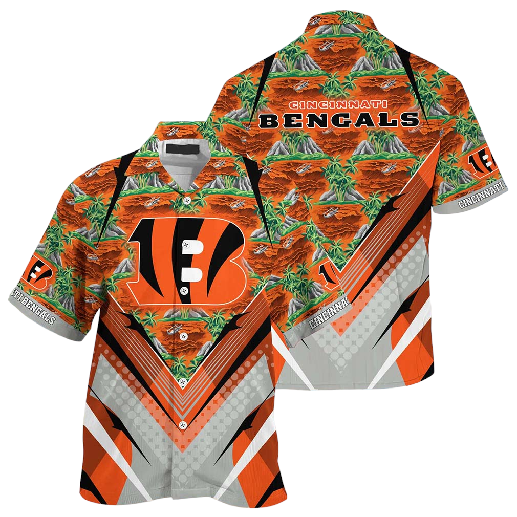 NFL Cincinnati Bengals Team Beach Shirt For Sports Buccaneers Fans Hawaiian Shirt