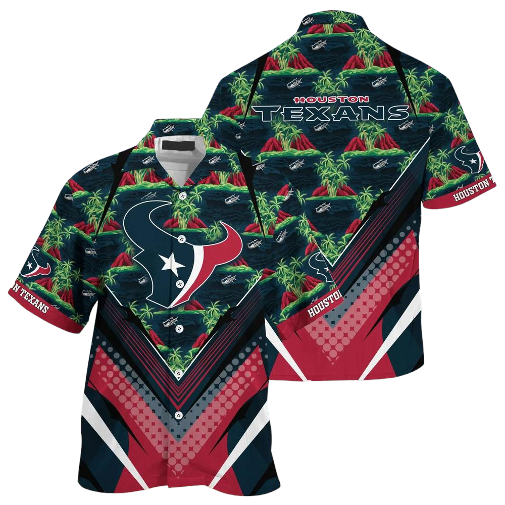 NFL Houston TexansTeam Beach Shirt For Sports Buccaneers Fans Hawaiian Shirt