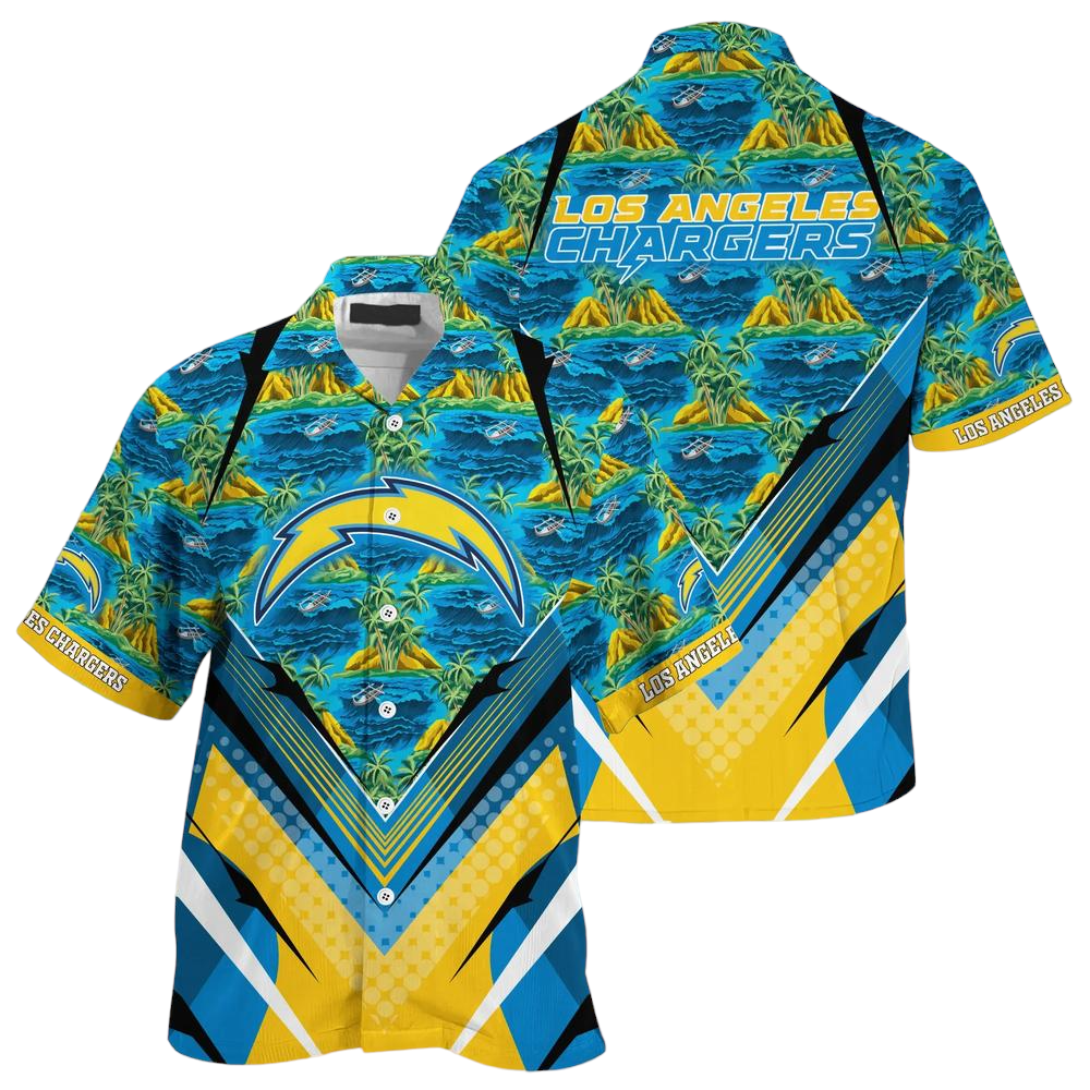 NFL Los Angeles Chargers Team Beach Shirt For Sports Buccaneers Fans Hawaiian Shirt