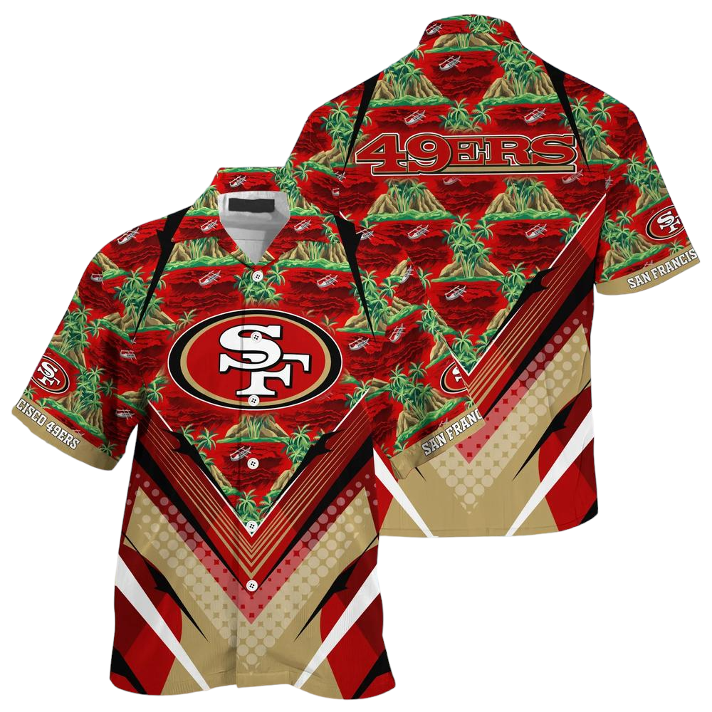 NFL San Francisco 49ers Team Beach Shirt For Sports 49ers Fans Hawaiian Shirt