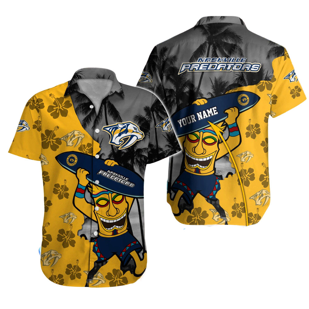 Nashville Predators NHL Hawaiian Shirt Custom Hawaii Shirt for Men Women Gift for Fans