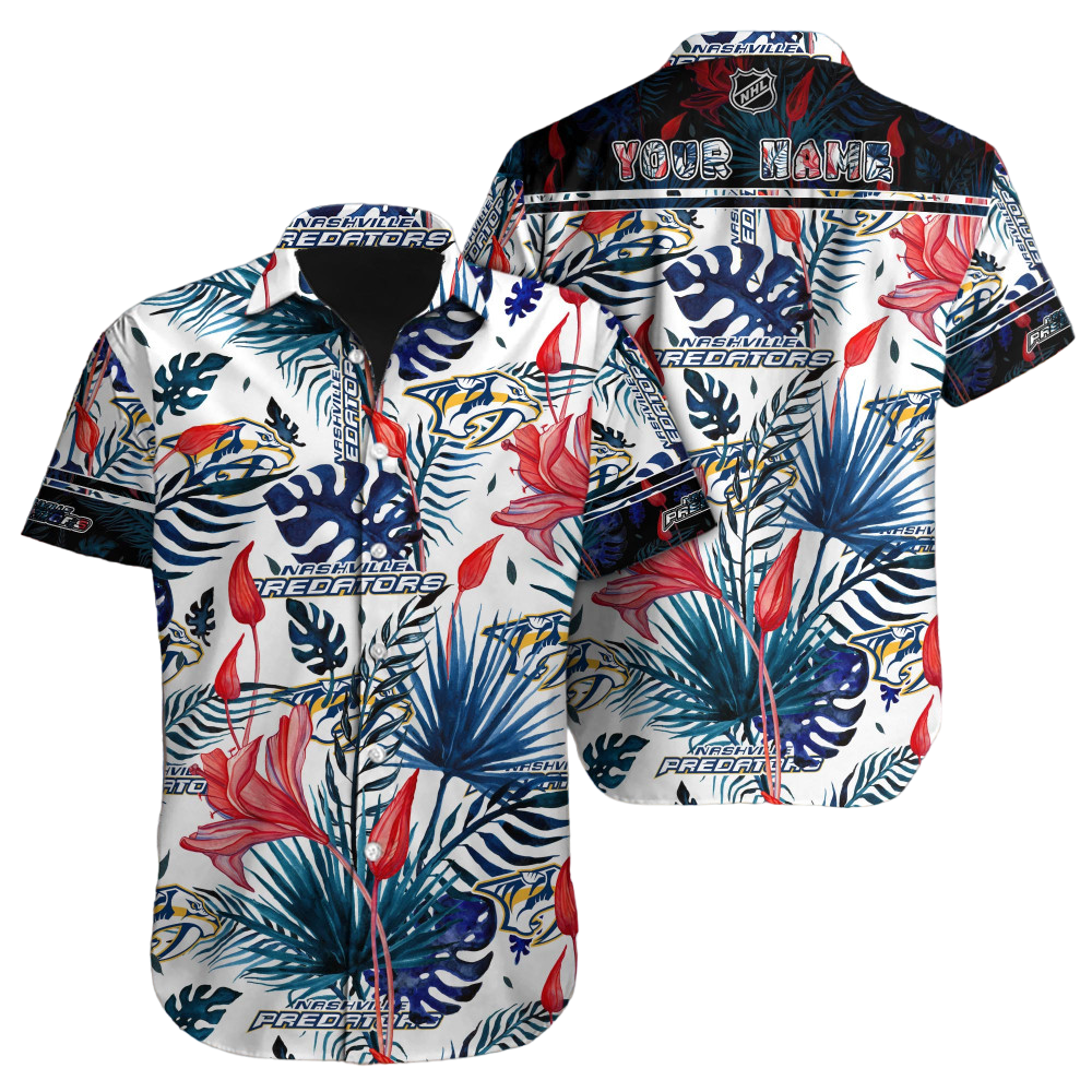 Nashville Predators NHL Hawaiian Shirt Custom Hawaii Shirt for Men Women Gift for Fans